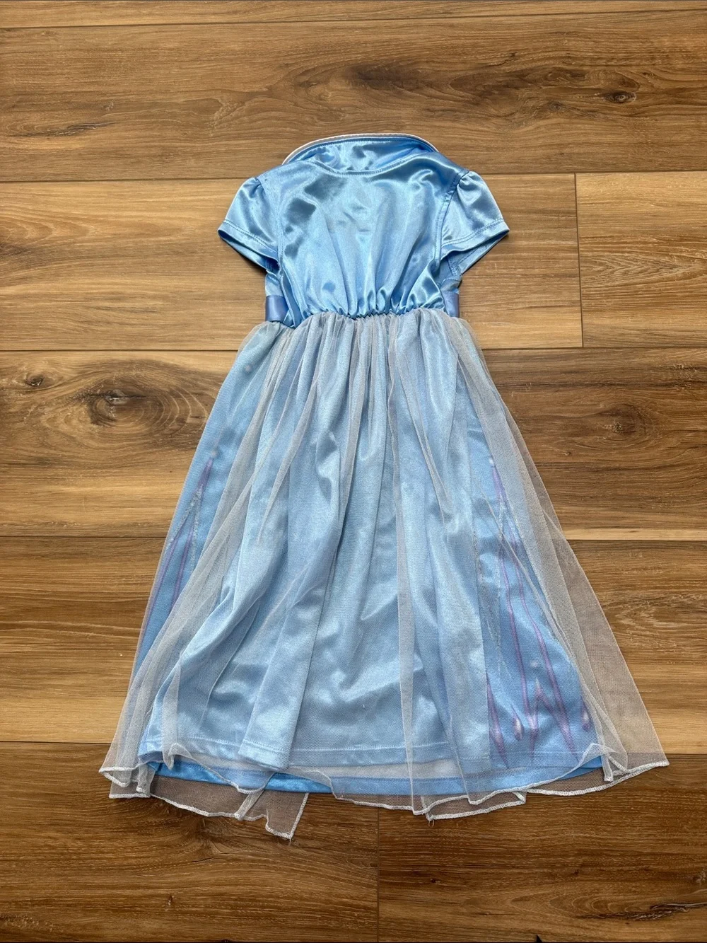 Disney Light Blue Elsa Costume Dress with Sheer Overlay - Picture 3 of 3